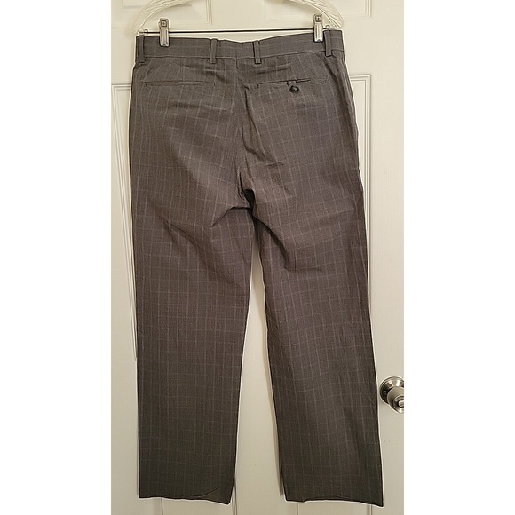 Banana Republic Mens 32x30 Modern Fit Flat Front Chino Dress Pants Gray EUC - Picture 2 of 5